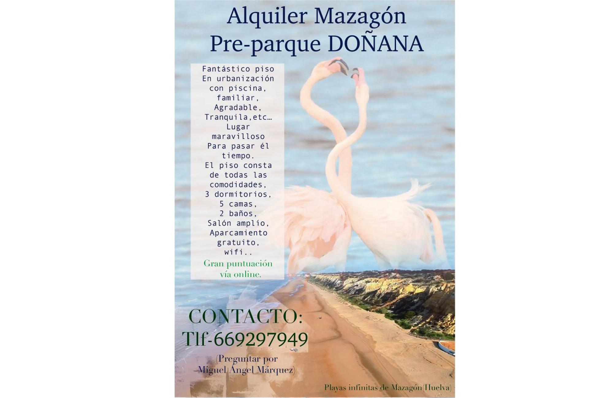 Apartmán Alquiler Mazagon Pre-Parque Donana Exteriér fotografie